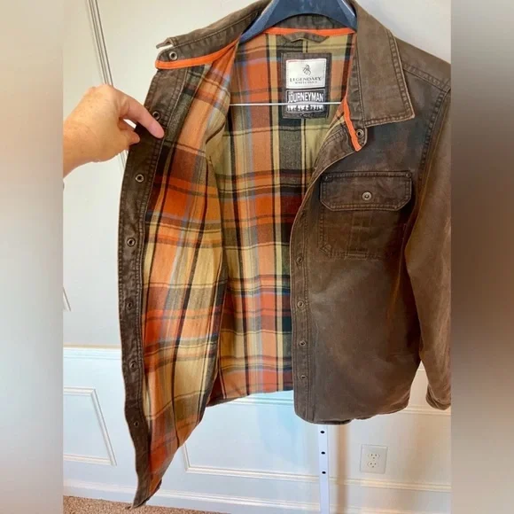NEW~Legendary Whitetails jacket Journeyman waxed cotton flannel lined Rugged